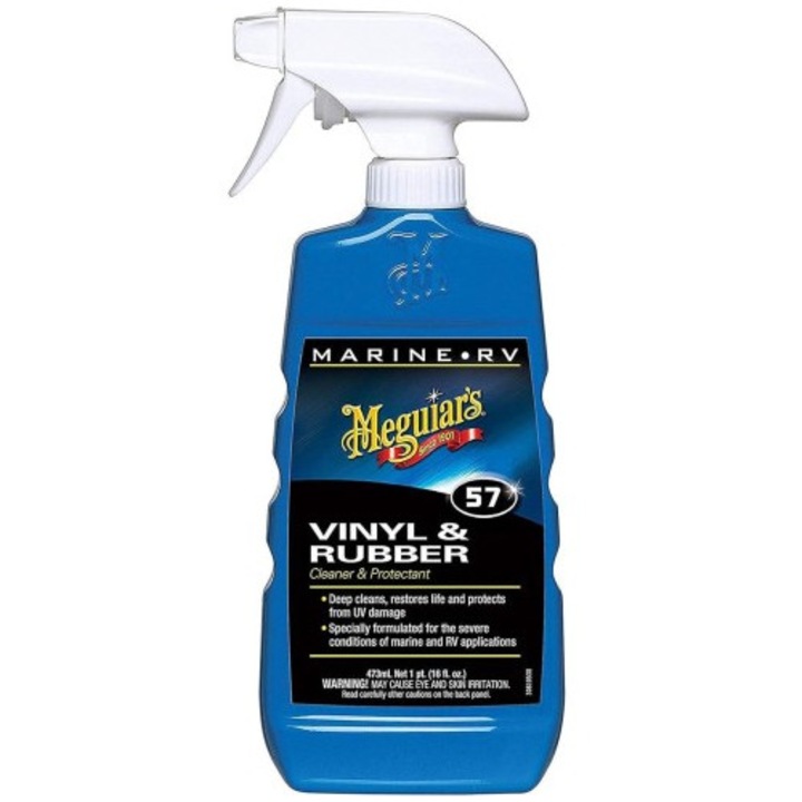 Почистващ и защитен разтвор за винил и гума за лодки Meguiar's Vinyl & Rubber Cleaner и Protectant M57, 473мл