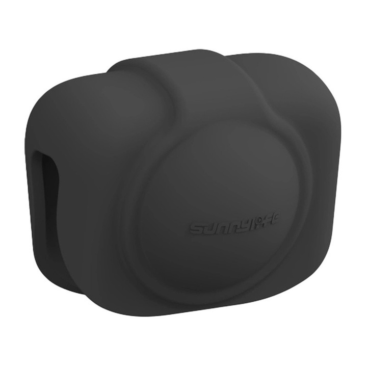 Силиконова защитна капачка за обектив Sunnylife SG034, съвместима с DJI Osmo 360, Черна