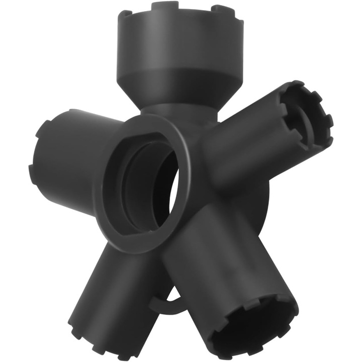 Instrument de indepartare a aeratorului robinetului, Cheie de robinet pentru repararea robinetului in bucatarie si baie, Cheie de aerator 10-in-1 pentru robinetul de chiuveta in dimensiunile M16.5, M18.5, M21.5, M22, M24, M28, TT, TF, STD, TJ