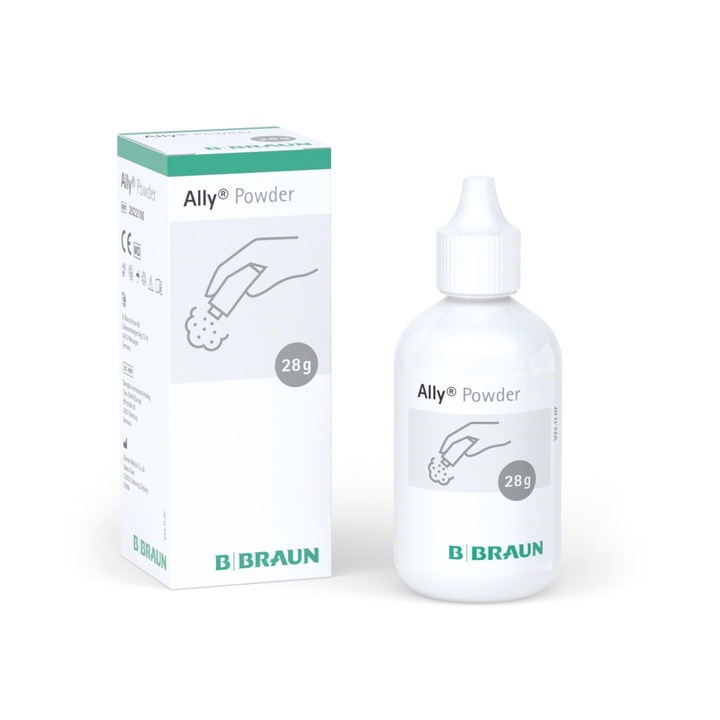 Pudra ALLY BBraun, adeziva, protectoare pentru colostomie, ileostomie, urostomie si fistule 28 g