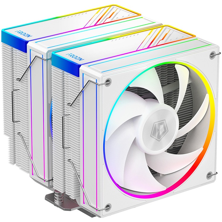 Охладител за процесор ID-Cooling FROZN A620, aRGB подсветка, Бял