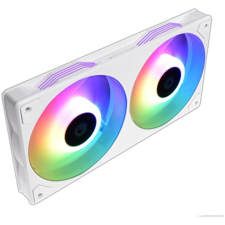 Ventilator radiator ID-Cooling ICEFAN 240 Snow 240mm iluminare aRGB