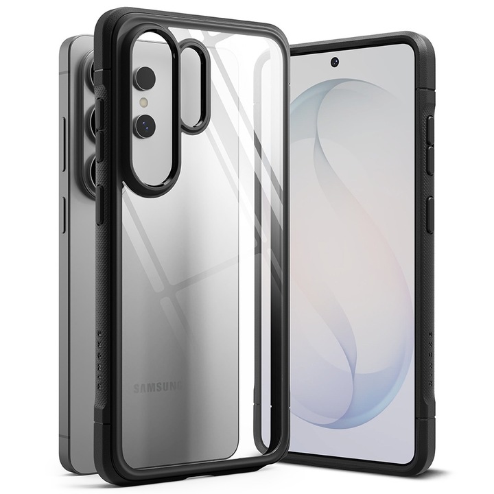 Husa pentru Samsung Galaxy S26 Ultra Ringke Bold Fusion, Incarcare wireless, Protectie camera, Calitate premium, Transparent/Negru