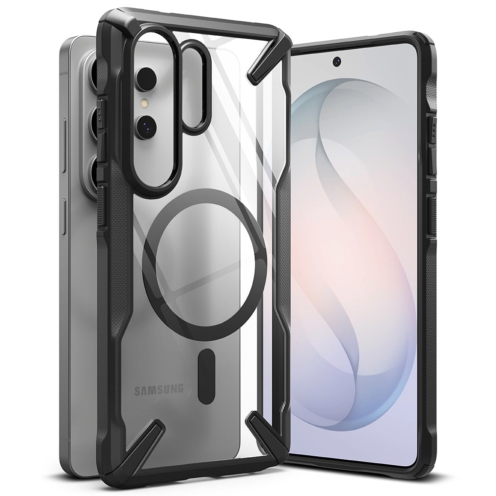 Husa pentru Samsung Galaxy S26 Ultra Ringke Fusion X MagSafe, Incarcare wireless, Protectie camera, Calitate premium, Transparent/Negru