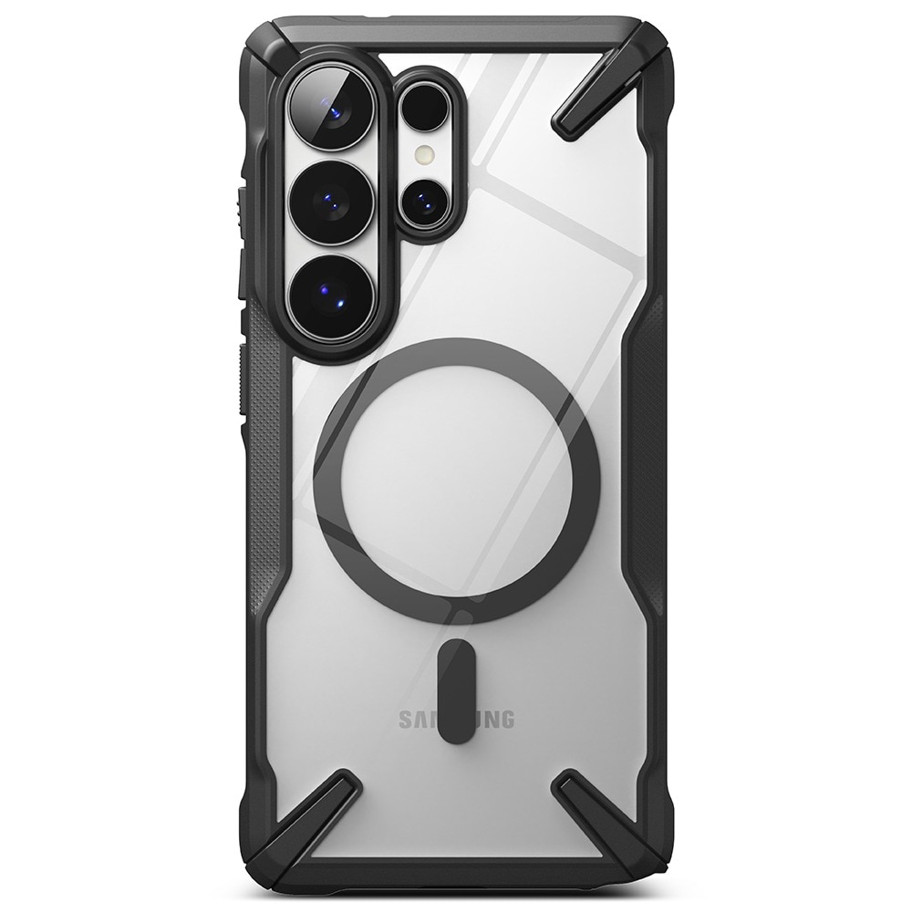 Husa pentru Samsung Galaxy S26 Ultra Ringke Fusion X MagSafe, Incarcare wireless, Protectie camera, Calitate premium, Transparent/Negru