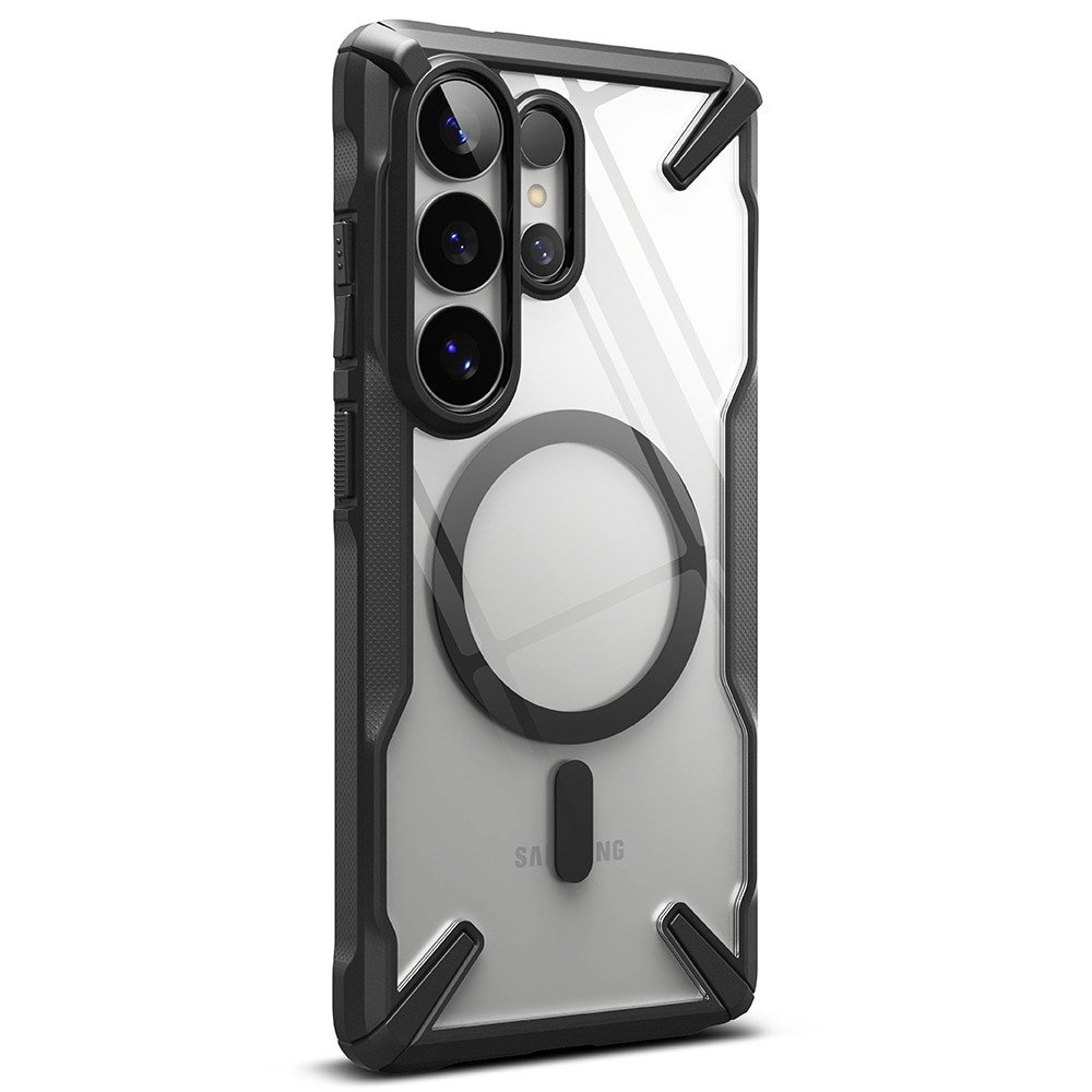 Husa pentru Samsung Galaxy S26 Ultra Ringke Fusion X MagSafe, Incarcare wireless, Protectie camera, Calitate premium, Transparent/Negru