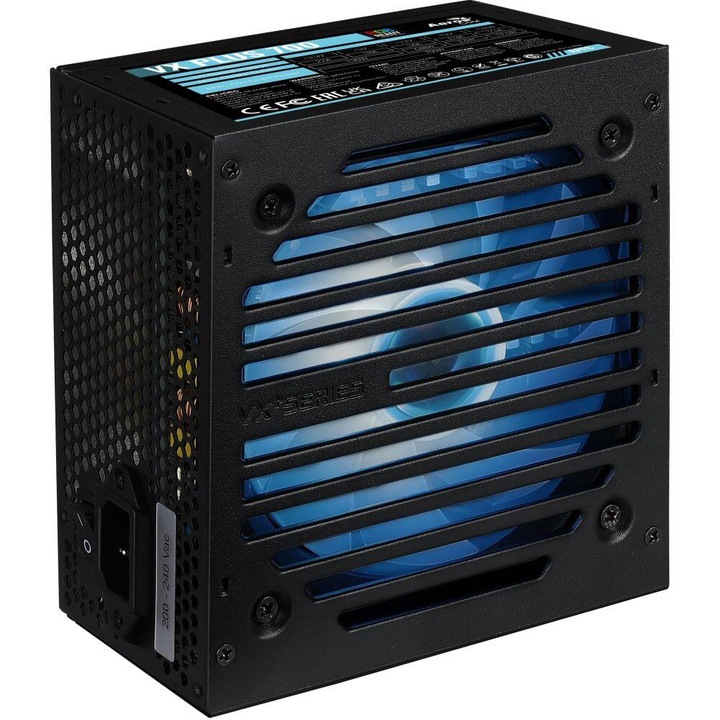 Sursa Aerocool VX Plus Stealth 700W neagra iluminare RGB