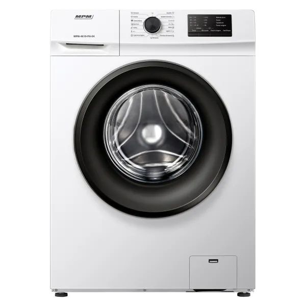 Masina de spalat rufe, MPM MPM-4610-PH-04, 6 kg, 1000 RPM, E, Alb-Negru