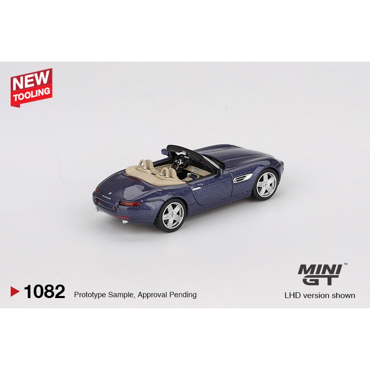 Мачета за кола BMW Z8 Alpina Alpina Blue 2003 1:64 Mini GT (MGT01082)