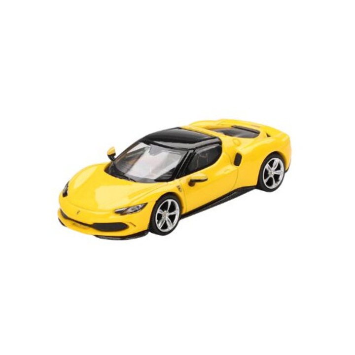 Macheta auto Ferrari 296 Gtb Giallo Modena 2024 1:64 BBR (BBRFER64005)