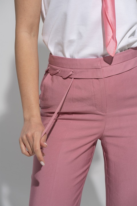 Hermosa, Pantaloni cu talie inalta Noemi, Fucsia