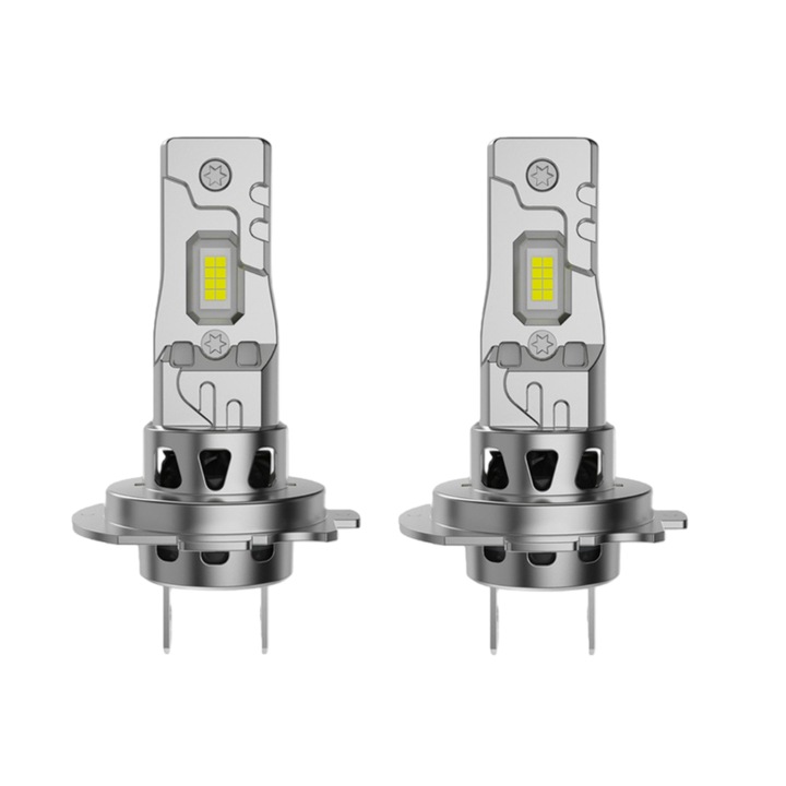 Комплект от 2 LED автомобилни фара, лесен монтаж plug and play, дизайн 1:1, превъзходна яркост и фокус