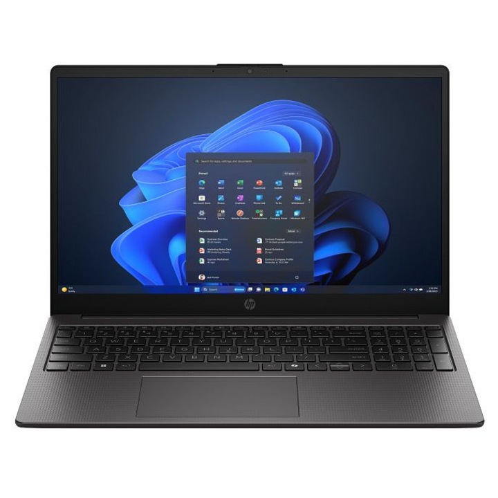 Laptop HP 255R G10, 15.6 inch 1920x1080, AMD Ryzen 5 - 7535U 6 C / 12 T, 2.9 GHz - 4.55 GHz, 3 MB 16 MB cache, 12 W, 16 GB DDR5, 512 GB SSD, AMD Radeon 660M, Windows 11 Home, Tastatura International, Negru
