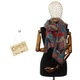 Eșarfă damă Buticcochet, lână, model stilizat, 65x190cm, multicolor