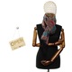 Eșarfă damă Buticcochet, lână, model stilizat, 65x190cm, multicolor