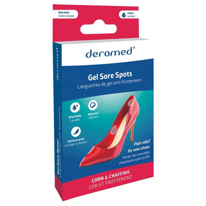 Plasture protector rotund din gel moale, 6 buc, Deramed