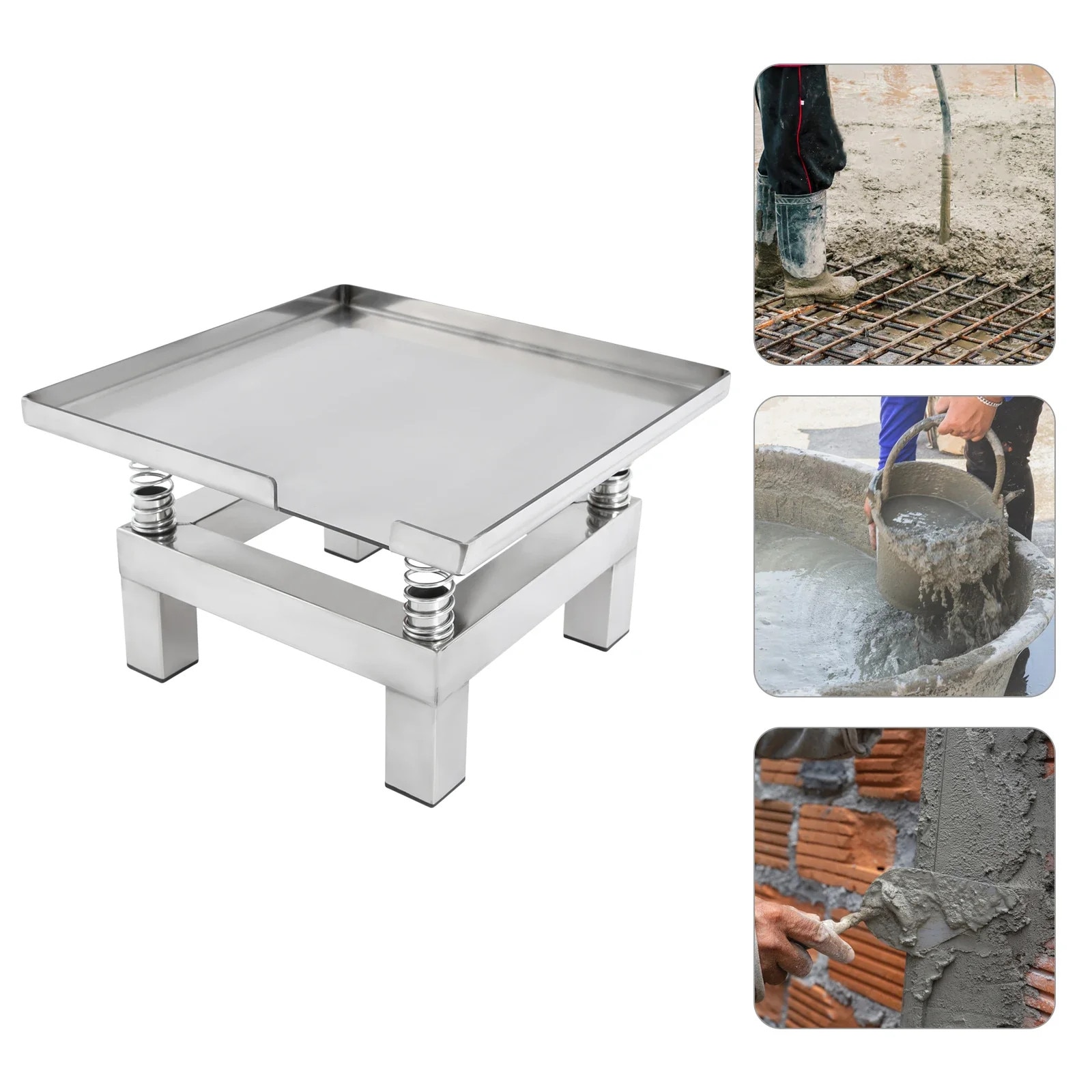 Masa vibratoare pentru beton, 50W, 220V, argintie - eMAG.ro