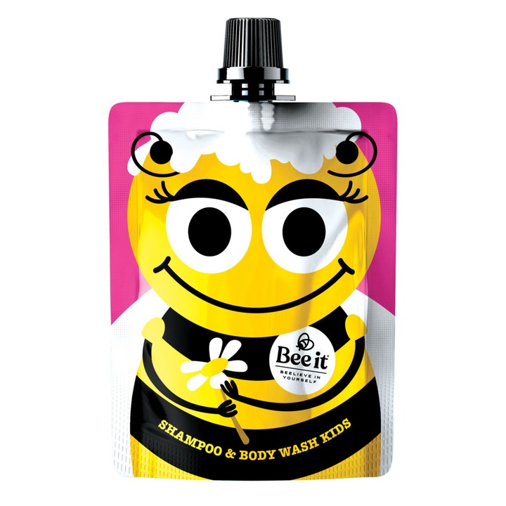 Gel de duș și șampon 2in1 Bee it, cu miere și propolis, 250 ml