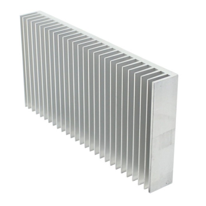 Radiator presat, aluminiu, 100x200mm, STONECOLD, RAD-C20025/100, T137026