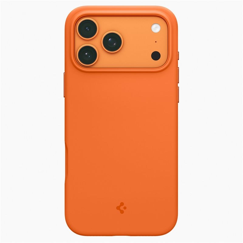 Husa Spigen Silicone Fit cu MagSafe compatibila cu iPhone 17 Pro, Portocaliu