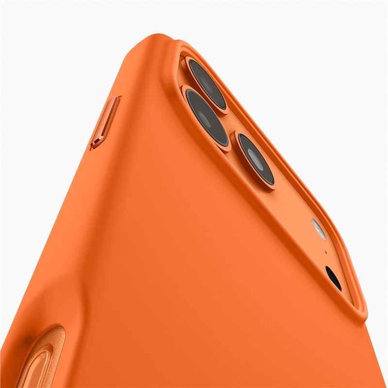 Husa Spigen Silicone Fit cu MagSafe compatibila cu iPhone 17 Pro, Portocaliu