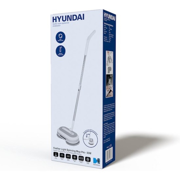Hyundai Electronics - Електрически моп - Feather PRO - С двойни въртящи се глави