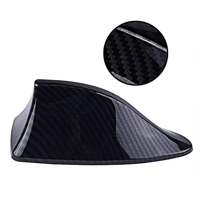 Antena auto decorativă Coada de Rechin, CAR, universală, 171x75x60 mm, culoarea Carbon