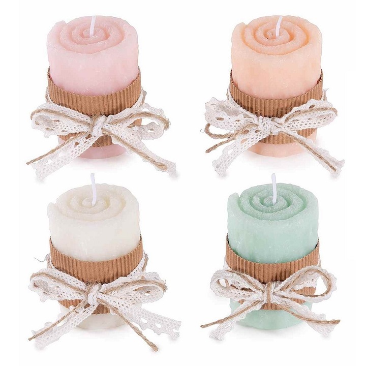 Set 4 lumanari Ø 5 cm x 7,5 H