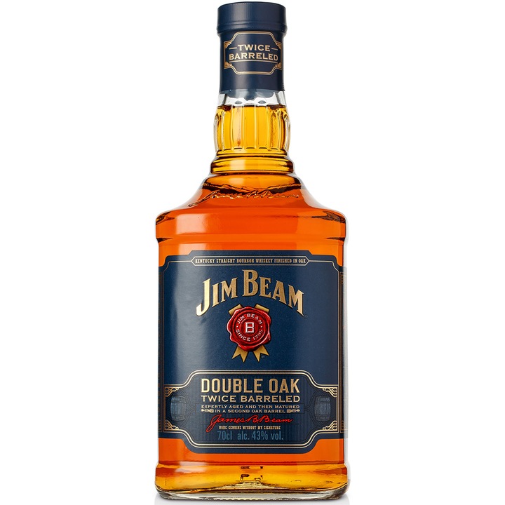 Whiskey Jim Beam, Double Oak 43% 0.7l