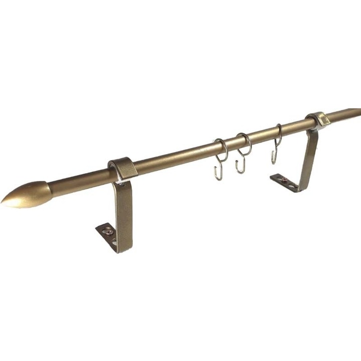 galerie 12 mm Ø MIA, alama masiv, simpla, capete MARIE, 160 cm