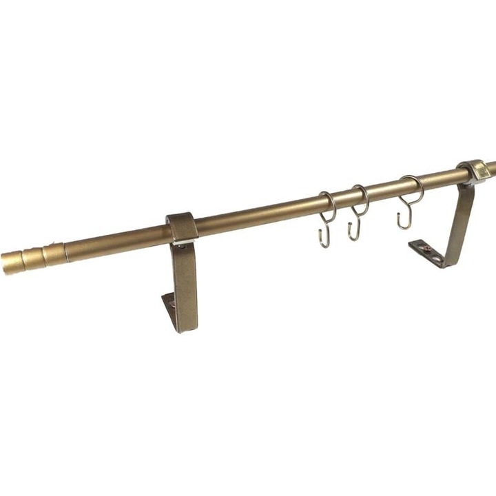 galerie 12 mm Ø MIA, alama masiv, simpla, capete ALINA, 160 cm