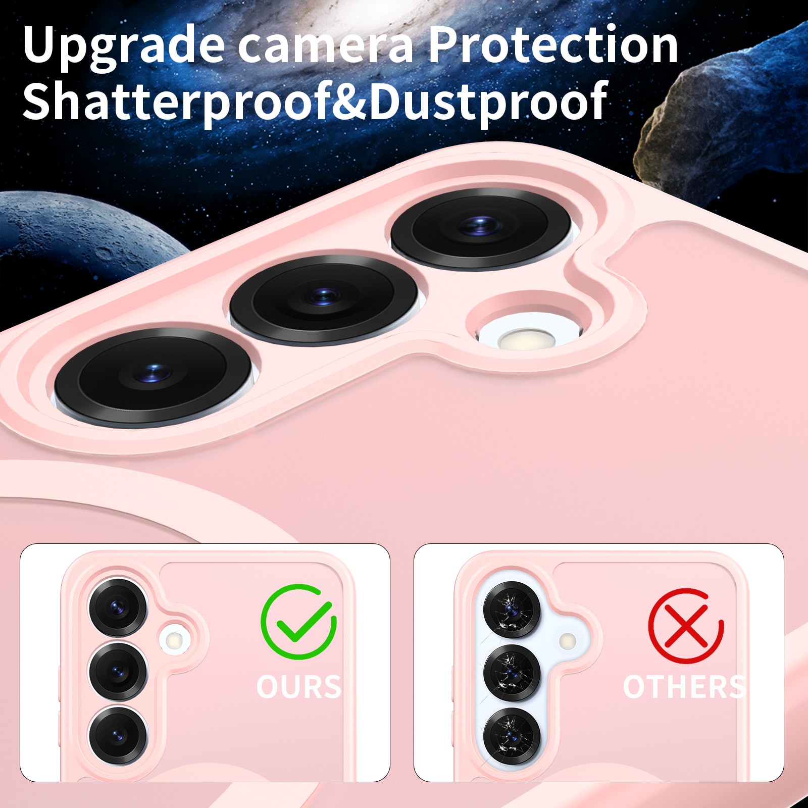 Husa de protectie pentru Samsung Galaxy S25 Plus, Omelivon, MagSafe, Protectie completa, Anti-Soc, Decupaje Precise, Incarcare Wireless, Materiale Premium, Roz deschis