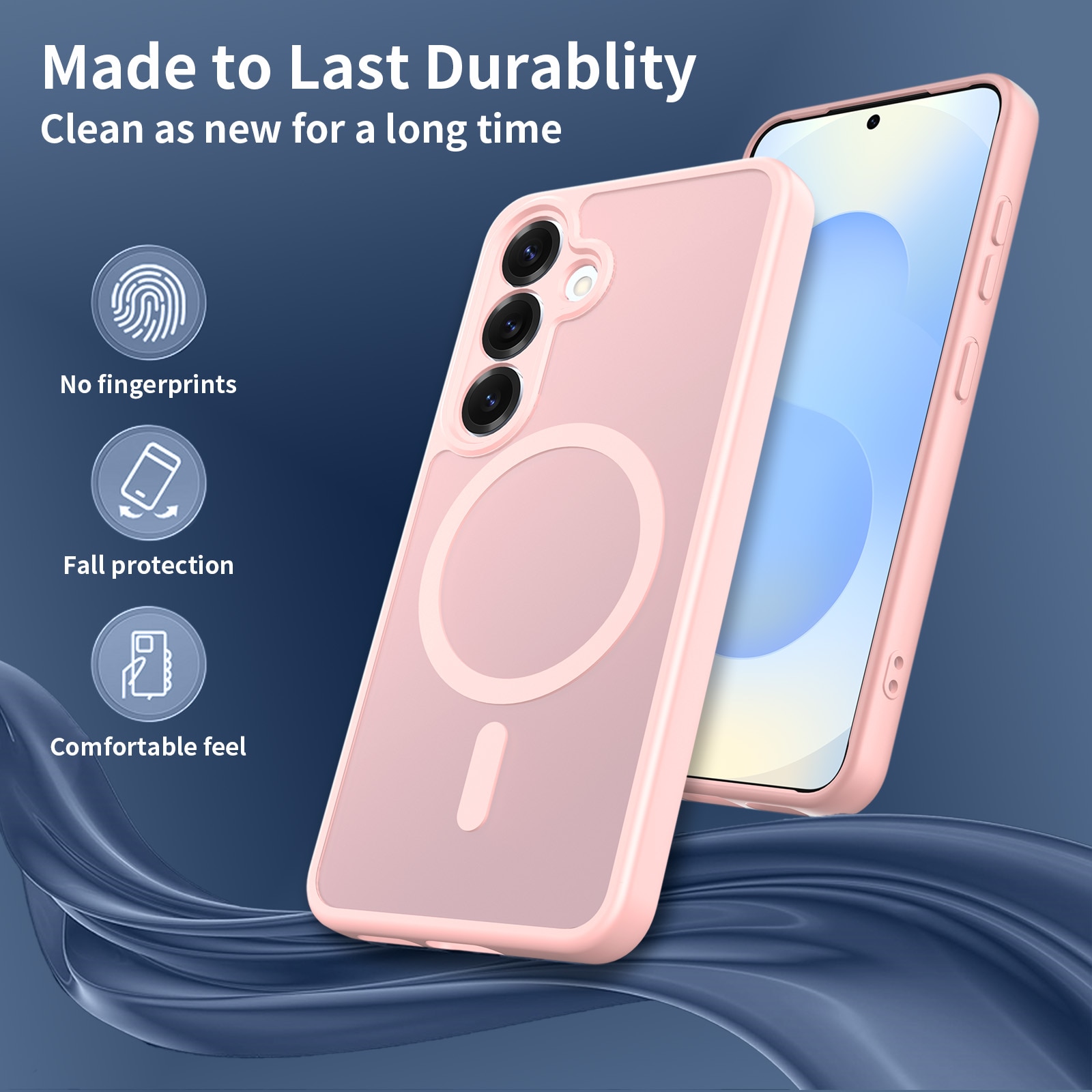 Husa de protectie pentru Samsung Galaxy S25 Plus, Omelivon, MagSafe, Protectie completa, Anti-Soc, Decupaje Precise, Incarcare Wireless, Materiale Premium, Roz deschis