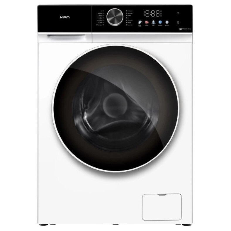 Masina de spalat, MPM MPM-5112-PT-44, 10 kg, 1200 RPM, A, Alb-Negru