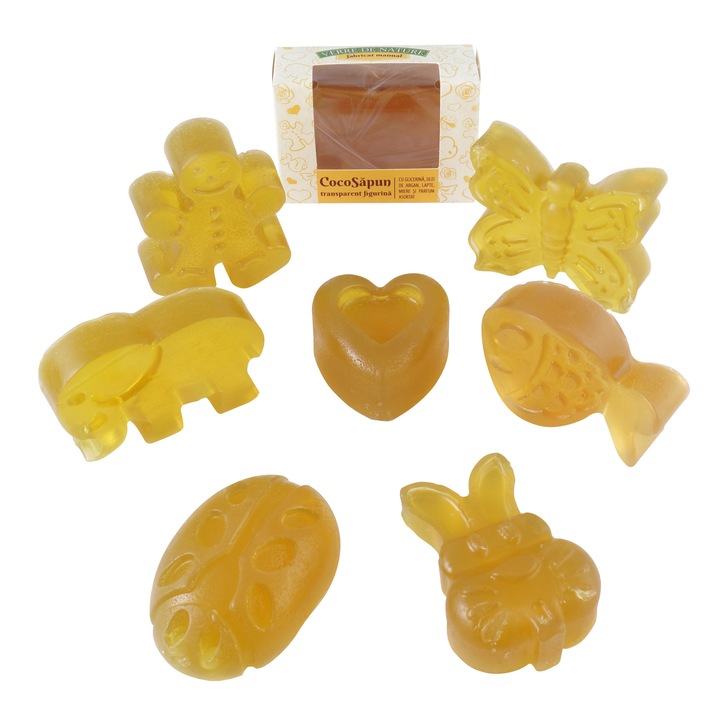 Săpun Verre De Nature cu ulei de Argan, lapte și miere, 50 g, solid, hidratant