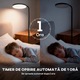 LED подова лампа Homcom, въртяща се глава 350, непрекъснато регулиране 3000K-6500K, черна, 41x25x177cm