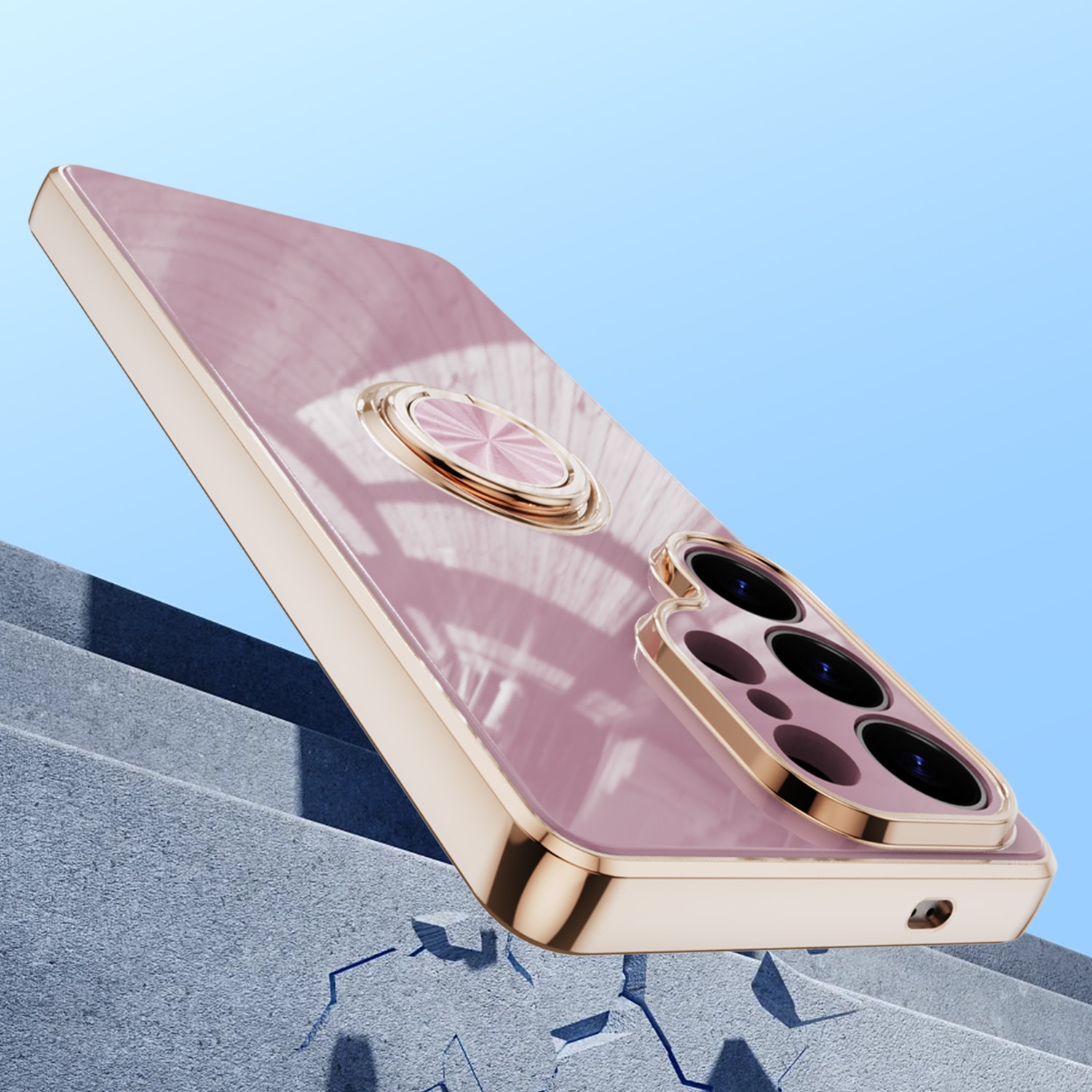 Husa de telefon mobil, rezistenta la socuri, compatibila cu Samsung Galaxy S26 Ultra, Violet