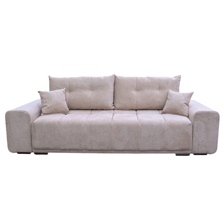 Canapea extensibila Nefmob Irene 268x110x78 cm, culoare Aragon Sand Beige