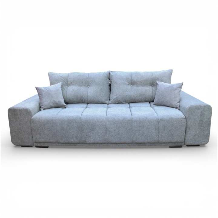 Canapea extensibila Nefmob Irene 268x110x78 cm, culoare Aragon Steel Grey