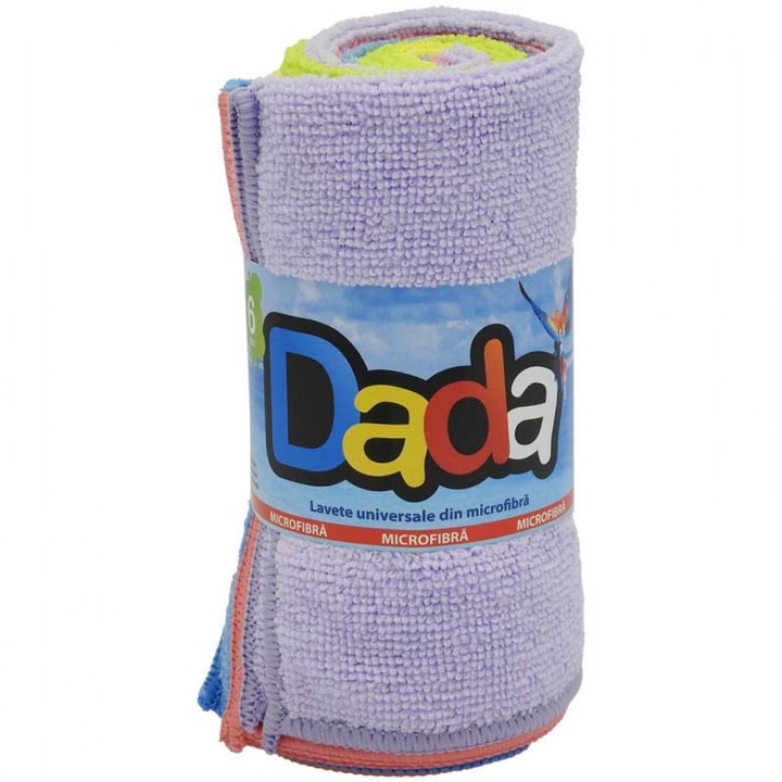Lavete microfibra universale Dada, 30x30 cm, 6 buc