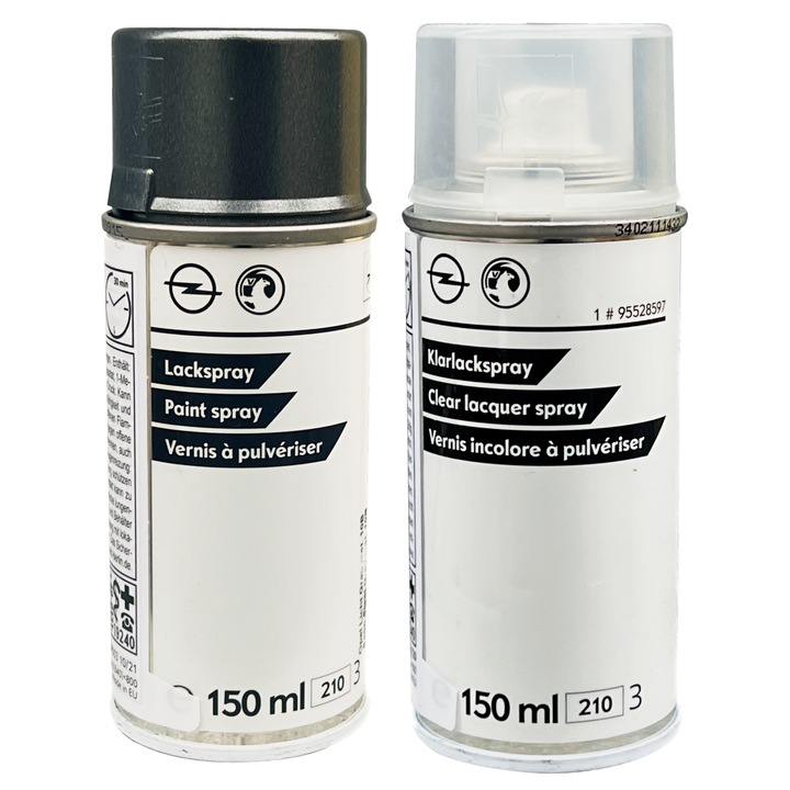 Farbyaerozole OPEL 10B, Satin Steel Grey, 2x150ml autófesték szett