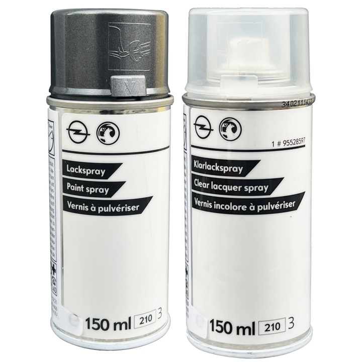 Autófesték készlet Farbyaerozole OPEL 195, 2x150ml, Karbonsilber Met, spray