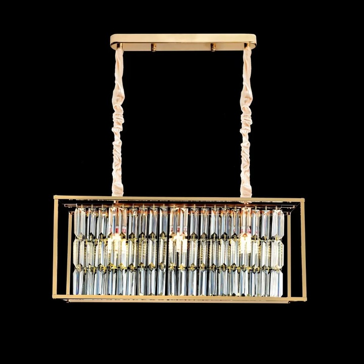 Candelabru Cristal, CC1676/650X200GD, 3xE14, 65*20, Auriu, Becuri Neincluse