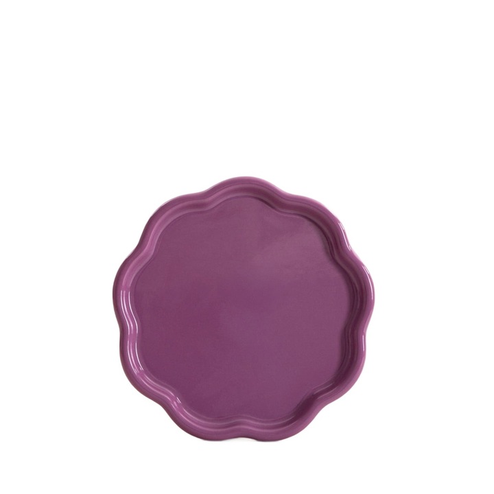 Чиния FLORINA, 21 см, виолетова, керамика, елегантен дизайн