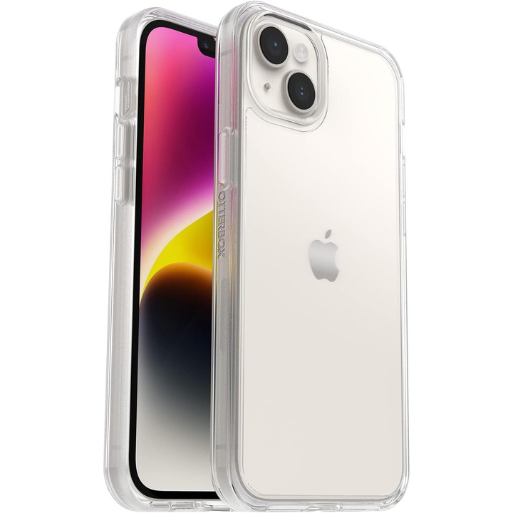 Husă OtterBox Symmetry pentru iPhone 14 Plus, transparentă, silicon