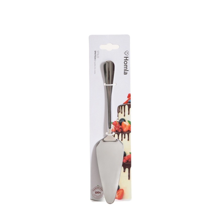 Spatula de servire pentru prajituri, Homla, 24 cm, inox, argintie