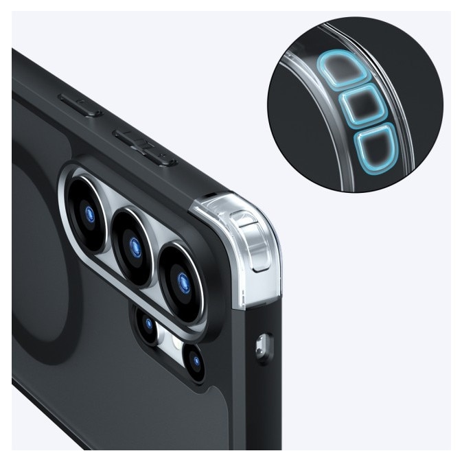 Husa Upzz® Pure Compatibila Cu Samsung Galaxy S26 ULTRA, Functie Magsafe, Protectie Camere, Rezistenta, Negru