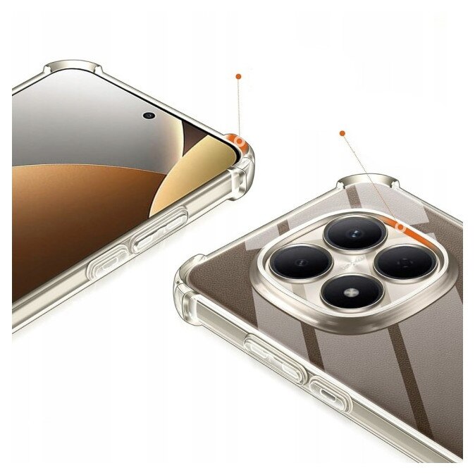 Husa Upzz® Shock Armor Compatibila Cu Xiaomi Redmi Note 15 Pro PLUS 5G, Protectie Sporita, Silicon, Transparenta