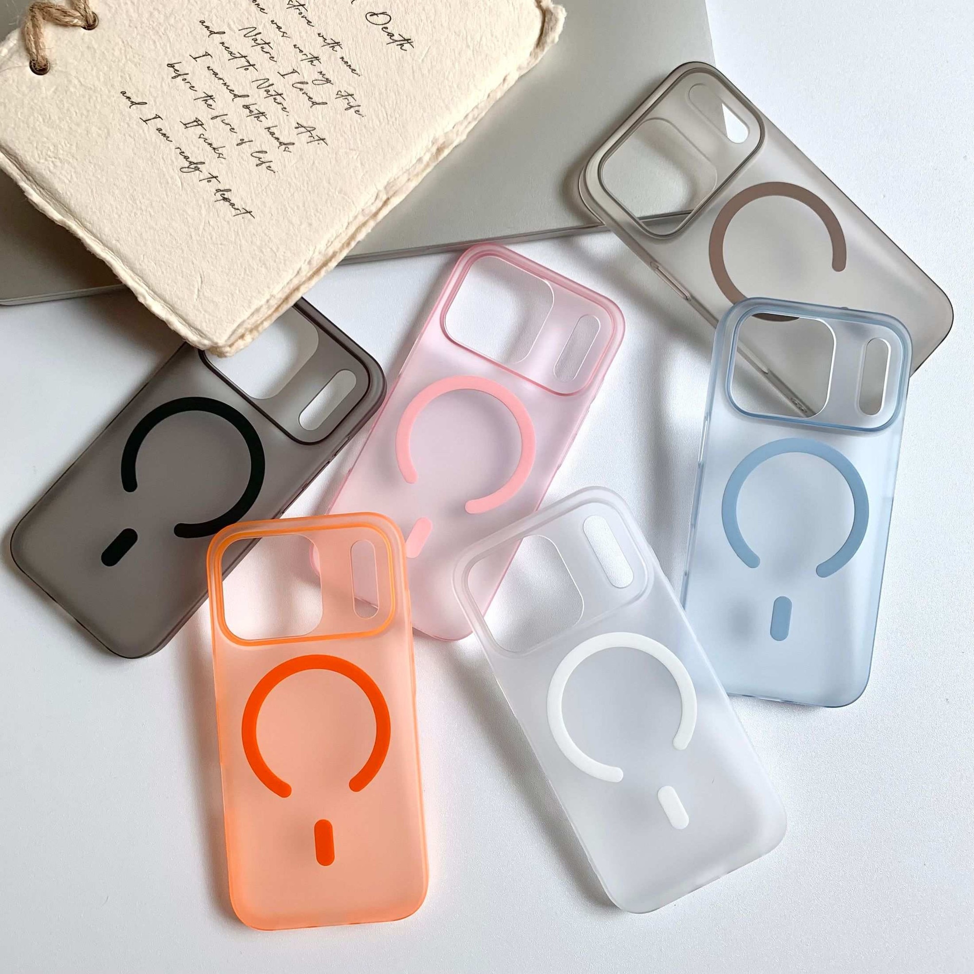 Husa de Protectie, Compatibila cu Apple iPhone 17 Pro, MagSafe, Albastru deschis mat