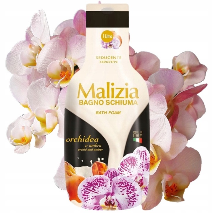 Spumant de Baie Malizia Seducator Ambra si Orhidee 1 Litru, Hidratare, Aroma Persistenta